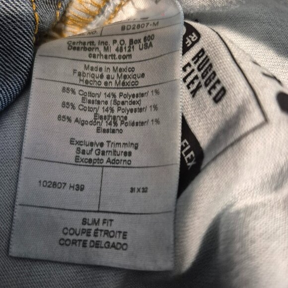 Carhartt Slim Fit Jeans Size 31" x 32" - Picture 15 of 15